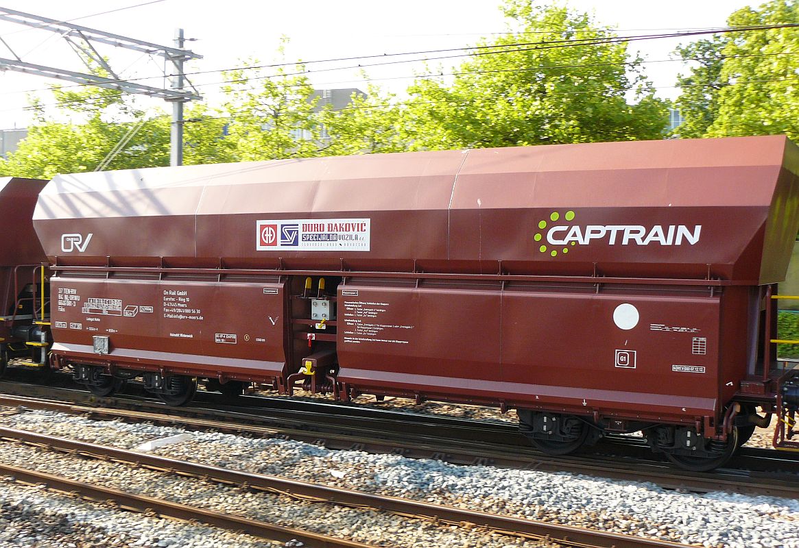 Falns der Firma On Rail Captrain mit nummer 37 84 6646 081-3 in Dordrecht am 18-07-2013.

On Rail Captrain Falns zelflosser nummer 37 84 6646 081-3 beladen met steenkool. Dordrecht 18-07-2013.
