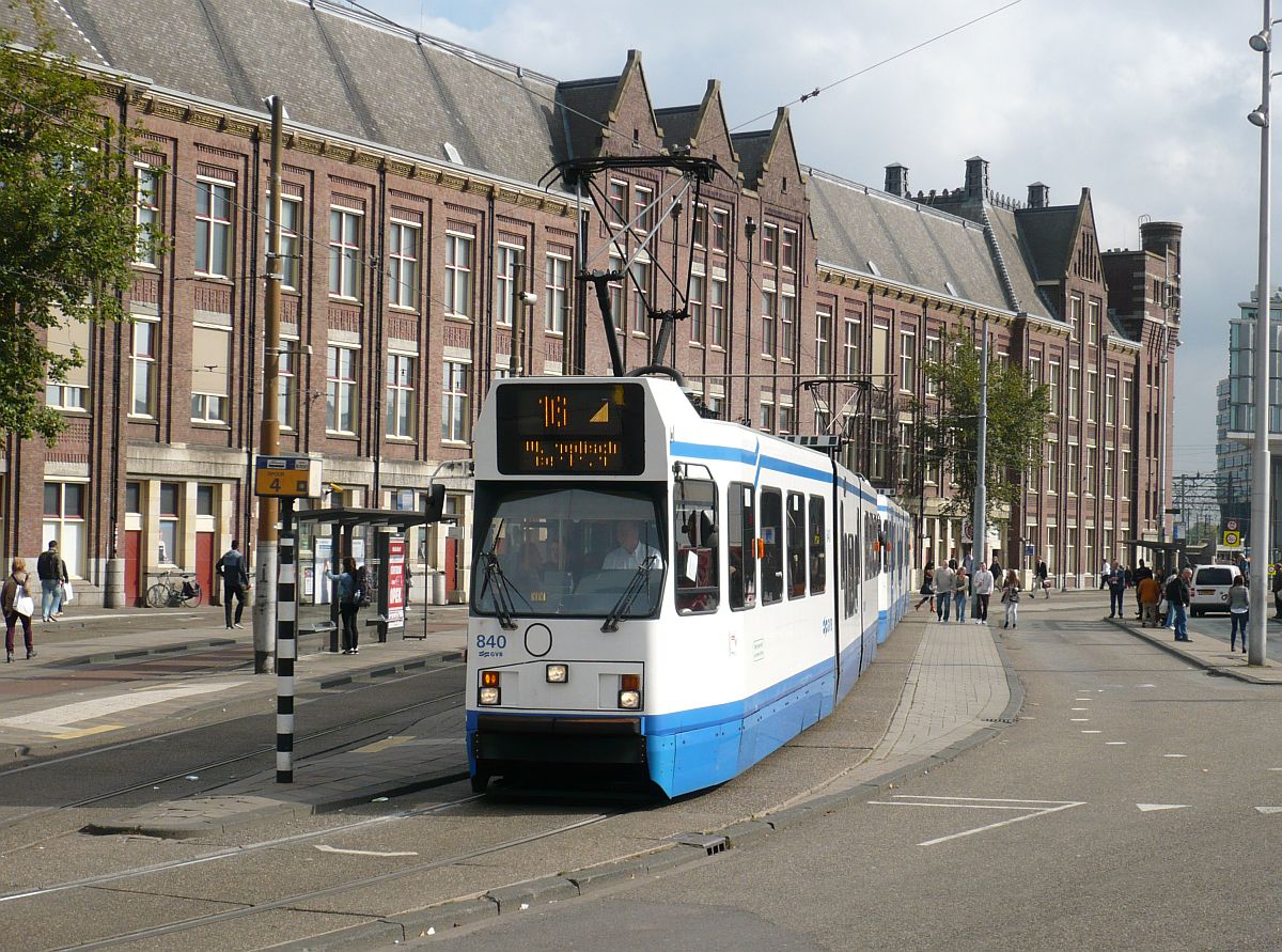 GVBA tram 840 Stationsplein, Amsterdam Centraal Station 01-10-2014.

GVBA TW 840 Stationsplein, Amsterdam Centraal Station 01-10-2014.