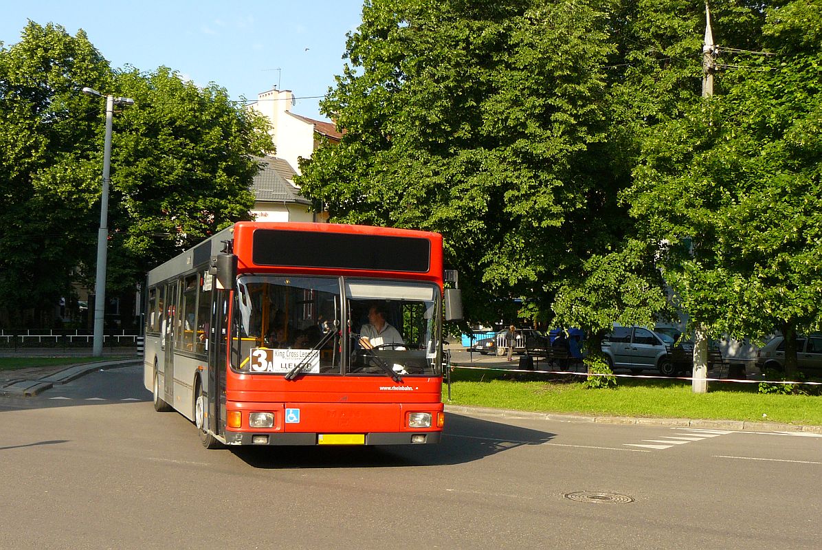 MAN A10 Bus ex-Rheinbahn Prospekt Vyacheslava Comovola, Lviv, Ukraine 24-05-2012.