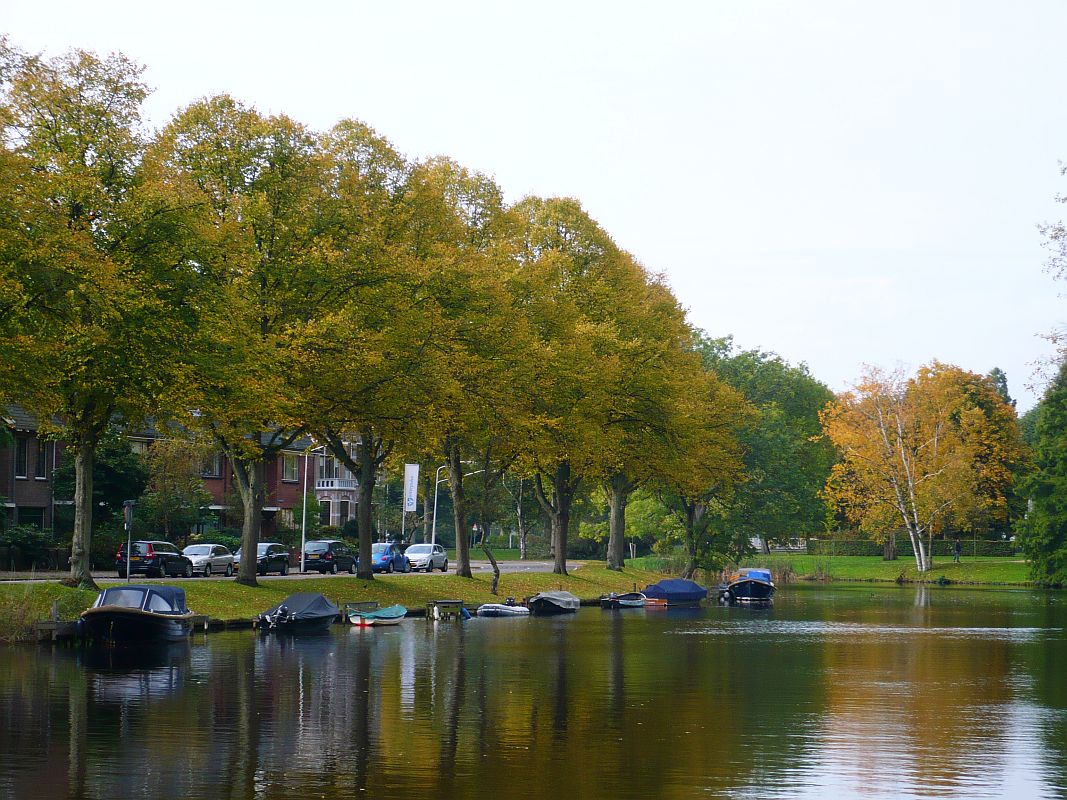 Zoeterwoudse singel met bomen in herfstkleuren. Leiden 19-10-2013