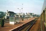 .Grenzbahnhof Gouvy Herbst 1991. (Scan von Bild).

.Grensstation Gouvy gefotografeerd vanuit de trein van Luik naar Luxemburg najaar 1991. (Scan van foto).