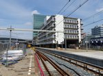 Gleis 7 und 8 whrend der Umbau/Neubau Utrecht Centraal Station 28-06-2016.