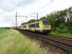 1341 und zwei Schwesterloks in Ekeren bei Antwerpen 22-06-2012.