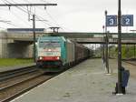 Elektrisch/271507/nmbs-locomotief-2817-met-goederentrein-antwerpen NMBS locomotief 2817 met goederentrein Antwerpen Noorderdokken 10-05-2013.