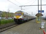 NMBS MS 80 TW Nummer 381 Gleis 3 Menen, Belgien 11-058-2013.