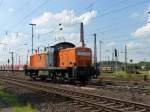 BEG (Bocholter Eisenbahn Gesellschaft mbH) Diesellok 295 057-4  Dinslaken Kobras  Oberhausen West 11-09-2015.