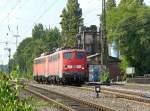 DB Schenker Lok 140 799-8 und 140 805-3 Oberhausen 12-09-2014.