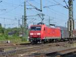 DB Schenker Lok 145 074-1 met Gterzug, Oberhausen West 11-09-2015.