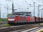 DB Schenker Lok 189 045-8 mit Schwesterlok Rangierbahnhof Gremberg, Kln 20-05-2016.