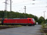 DB Schenker Lok 145 066-7 Rangierbahnhof Gremberg Bahnbergang Porzer Ringstrae, Kln 08-07-2016.