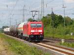 DB Cargo Lok 185 225-0 Lintorf bei Kalkumerstrasse 13-07-2017.