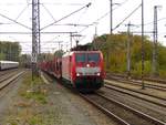 DB Cargo Lok 189 065-6 Gleis 3 Bad Bentheim, Deutschland 02-11-2018.

DB Cargo loc 189 065-6 spoor 3 Bad Bentheim, Duitsland 02-11-2018.