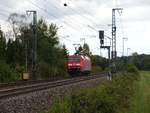 DB Cargo Lok 152 060-0 bei Bahnbergang Devesstrae, Salzbergen 28-09-2018.