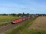 DB Cargo Lokomotive 189 073-0 Baumannstrasse, Praest bei Emmerich am Rhein 19-09-2019.

DB Cargo locomotief 189 073-0 Baumannstrasse, Praest bij Emmerich 19-09-2019.