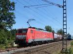 DB Cargo Lokomotive 189 028-4 Devesstrae, Salzbergen 23-07-2019.