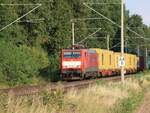 DB Cargo Lokomotive 189 088-8 Bahnbergang Felix-Lensing-Strae, Hthum 18-08-2022.