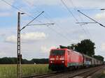 DB Cargo Lokomotive 189 822-0 (91 80 6189 822-0 D-DB) Wasserstrasse, Hamminkeln 18-08-2022.