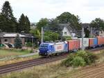 LOTOS Lokomotive 193 005 (91 51 5370 043-9 PL-LOTOS) Baumannstrasse, Praest, Deutschland 16-09-2022.
