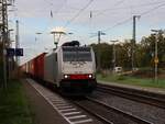 Railpool Traxx Lokomotive 186 493-3 Bahnhof Empel-Rees 03-11-2022.