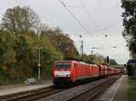 DB Cargo Lokomotive 189 077-1 mit Schwesterlok Gleis 2 Bahnhof Empel-Rees 03-11-2022.