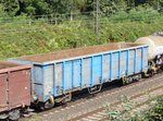Eanos offener Drehgestell-Wagen aus Tschechien von RCW (Rail Cargo Wagon) mit Nummer 31 RIV 54 CZ-RCW 5377 895-5 Abzweig Lotharstrasse / Forsthausweg, Duisburg, Deutschland 22-09-2016.