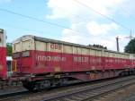 Sggmrrss-y Drehgestell-Containertragwagen der BB in berhausen am 11-09-2015.