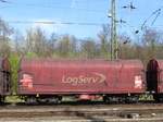 Shimmns-tu Coilwagen von On Rail mit Nummer 33 RIV D-ORME 467 2 309-8 und Aufschrift  LogServ  Rangierbahnhof Kln Gremberg 31-03-2017.