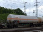 Zagns Gaskesselwagen ketelwagen aus Deutschland von On Rail mit Nummer 33 RIV 80 D-ORWU 7809 183-6 Rangierbahnhof Gremberg, Kln, Deutschland 20-05-2016.