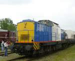 Diesel/17456/volkerrail-lok-203-5-tyke-bahnhoffest-alkmaar Volkerrail Lok 203-5 'Tyke'. Bahnhoffest Alkmaar 16-05-2009.