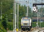 NBE Rail Diesellok 203 160-7 Dordrecht 18-07-2013.

NBE Rail diesellocomotief 203 160-7 keert terug van Dordrecht Zeehaven. Dordrecht 18-07-2013.