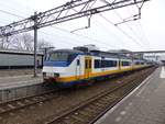 NS SGM-II Sprinter TW 2134 und SGM-III 2955 Gleis 3 Dordrecht 16-02-2017.

NS SGM-II Sprinter treinstel 2134 en SGM-III 2955 spoor 3 Dordrecht 16-02-2017.