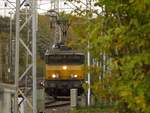 NS Lok 1744 Gleis 11 Bad Bentheim, Deutschland 02-11-2018.

NS loc 1744 spoor 11 Bad Bentheim, Duitsland 02-11-2018.