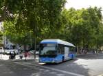 EMT (Empresa Municipal de Transportes de Madrid) Bus 8928 Iveco Irisbus Citelis GNC Tata Hispano Baujahr 2012.