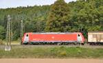 185 403-3 bei Amstetten am 20.09.2012. Die 9180 6 185 403-3 D-DB ist ein DB Schenker Green Cargo Joint venture von DB Schenker Rail Deutschland AG und Rail Scandinacia A/S Green Cargo AB.