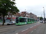 RET TW 2110 mit Werbung  Helpling  Straatweg, Rotterdam 16-07-2016.

RET tram 2110 met reclame voor  Helpling  Straatweg, Rotterdam 16-07-2016.
