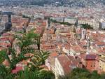 Blick ber die Altstadt von der Colline du Chteau, Nizza 31-08-2018.

Uitzicht over de oude stad gezien vanaf de Colline du Chteau, Nice 31-08-2018.
