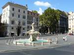 Fontana del Tritone, Piazza Barberini, Rom 29-08-2014.