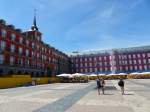 Plaza Mayor, Madrid 27-08-2015.