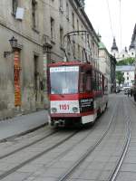 strasenbahn/21276/1151-in-der-ruskastrasse-in-lviv 1151 in der Ruskastrasse in Lviv am 30-05-2009.