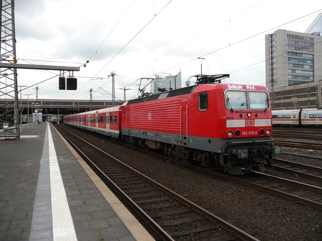 143 970 verlsst am 03.05.2012 den Dsseldorfer Hauptbahnhof.
S6 -> Kln-Nippes