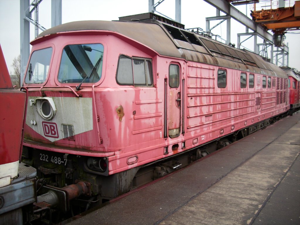 232 488-7 ex.Bh Saalfeld am 24.Januar 2009 in Mukran West.