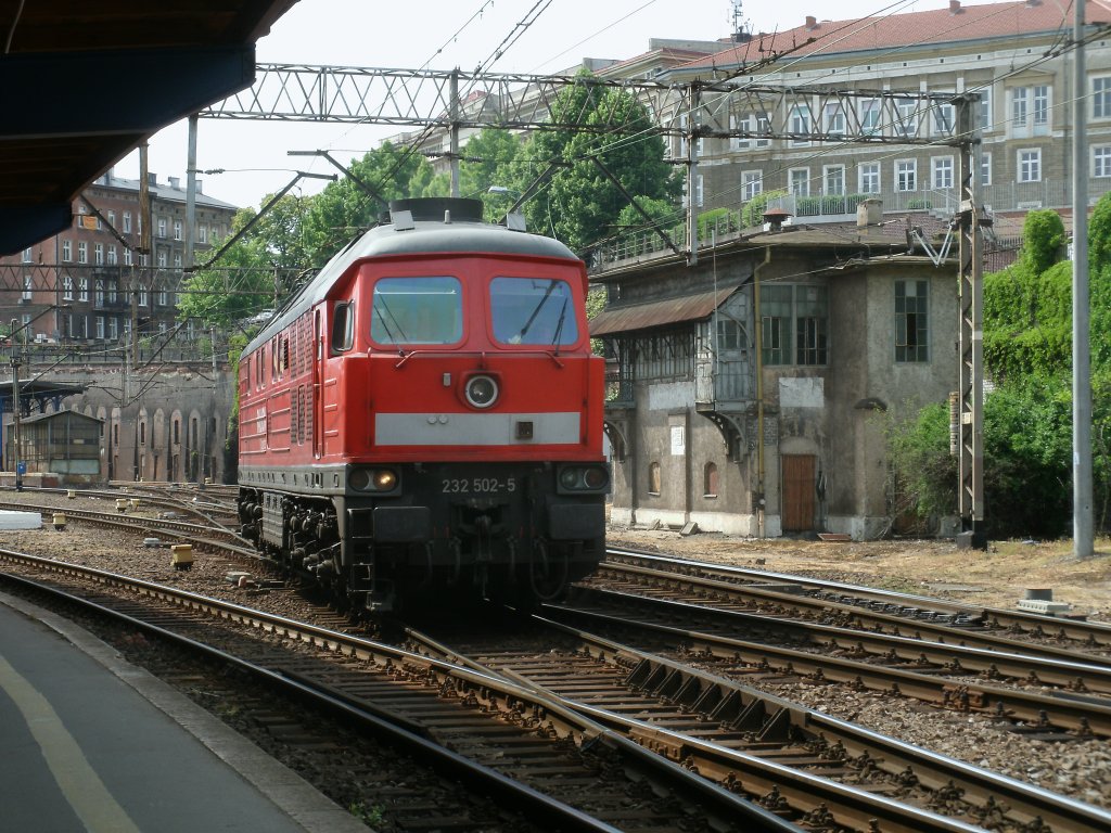 232 502 unterwegs am 14.Mai 2011 im polnischen Szczecin Glowny.