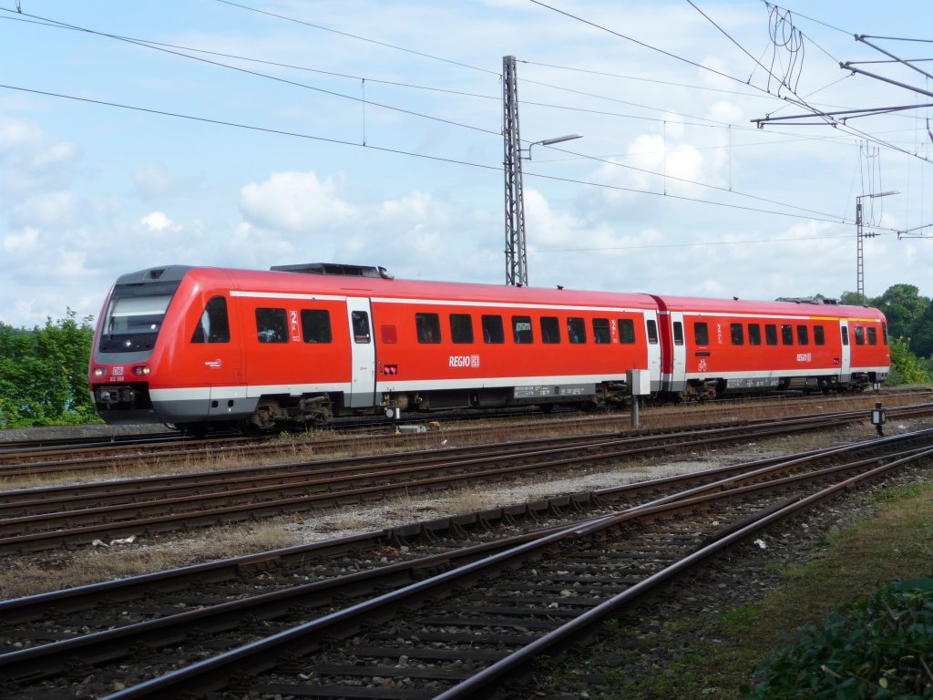 612 088 fhrt am 10.07.2009 in Lindau Hauptbahnhof ein.