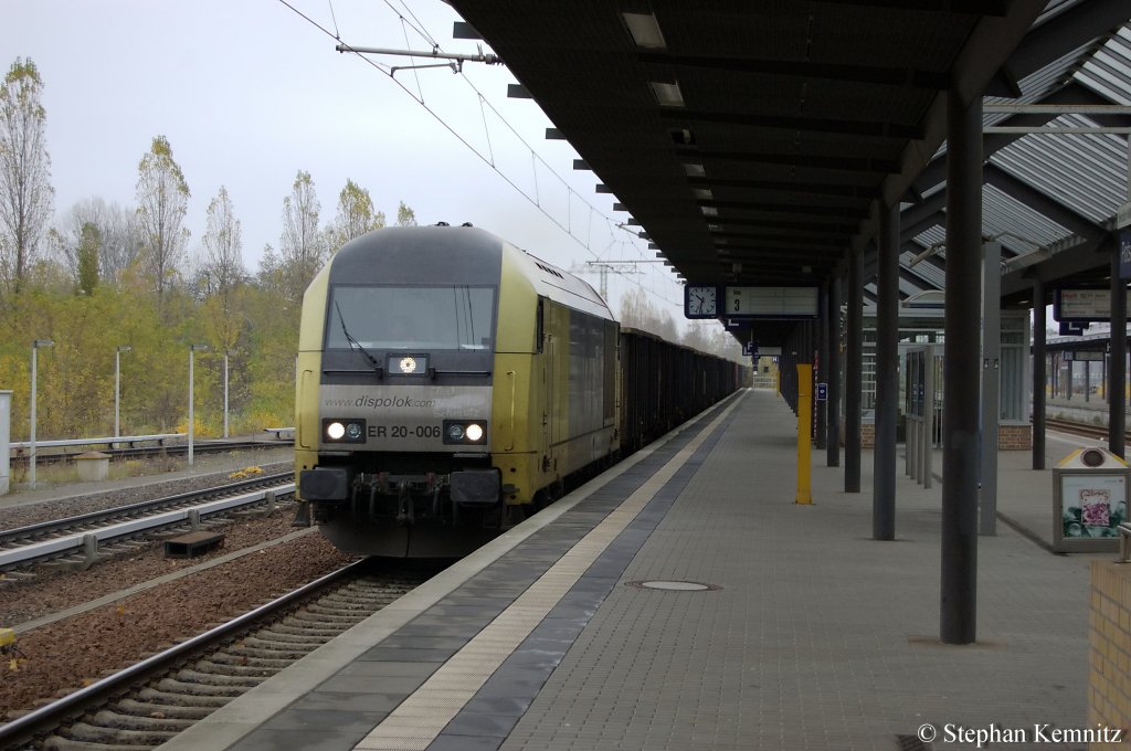 ER 20-006 (223 006-1) mit einem GZ in Potsdam Hbf in Richtung Potsdam Charlottenhof. 09.11.2010