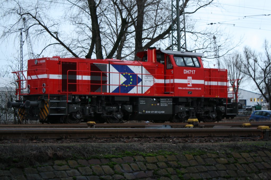 HGK DH717 Abgestellt am 12.01.2011 in Hamburg Moorburg.