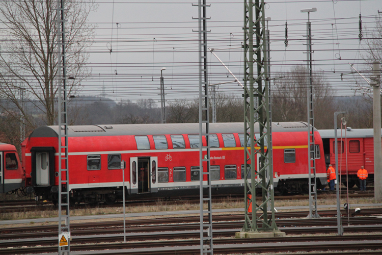 kleiner Rangier-Unfall im BW Rostock Hbf.20.01.2012