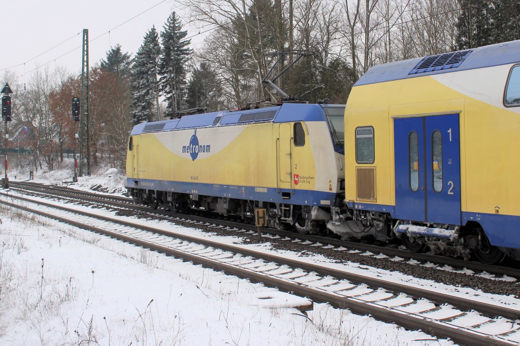 ME 146 - 05 macht sich auf den Weg nach Bremen. Tostedt den 18.03.2013