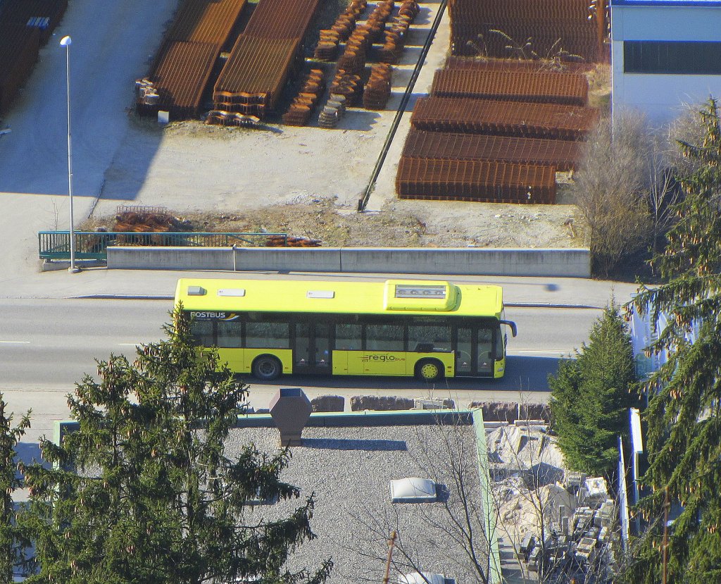 Mercedes Citaro I bei Brixlegg am 22.3.2012.