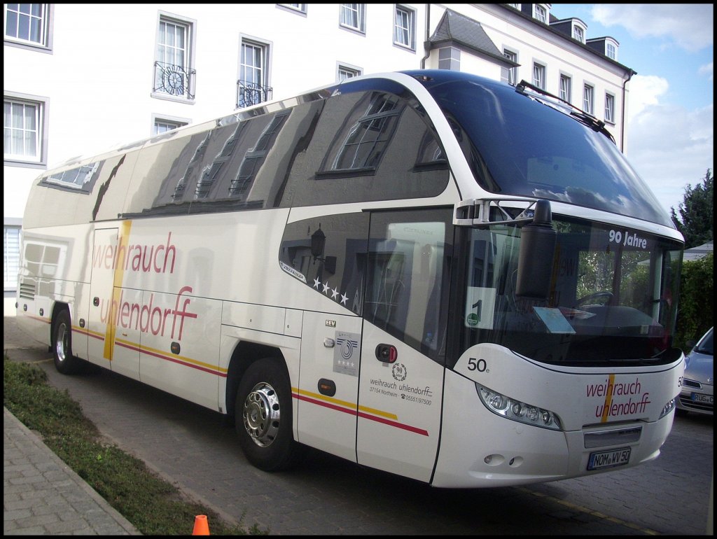 Neoplan Cityliner von Weihrauch-Uhlendorff aus Deutschland in Sassnitz.