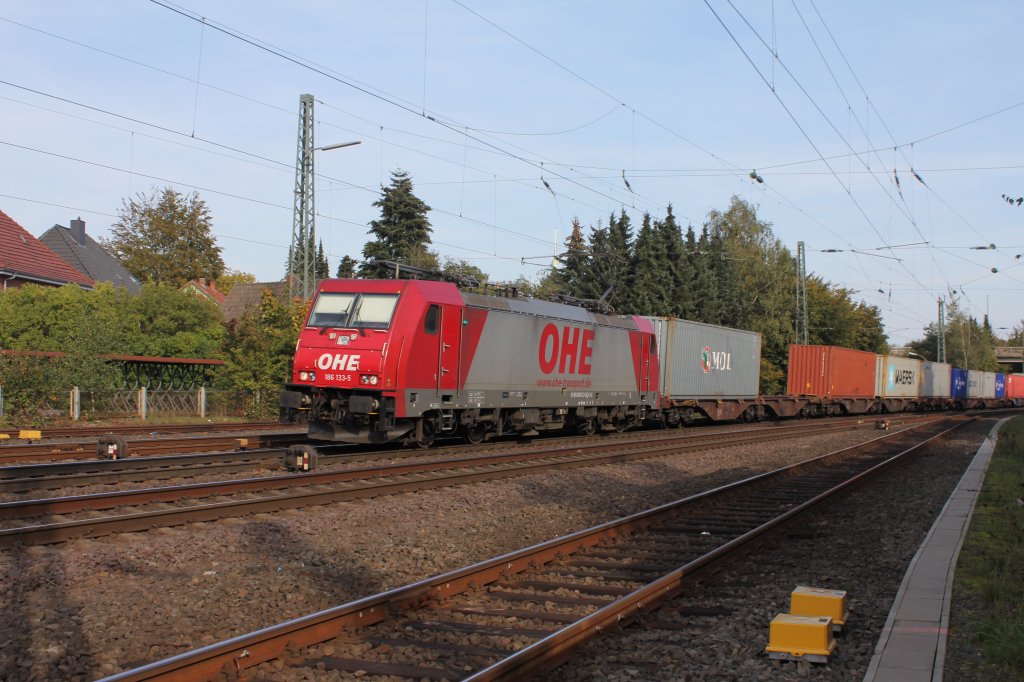 OHE 186 133-5 in Buchholz(Nordheide)

 Am 24.09.2011